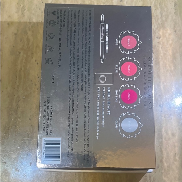 Natural Lip Cream Set - Silver - Picture 3 of 3